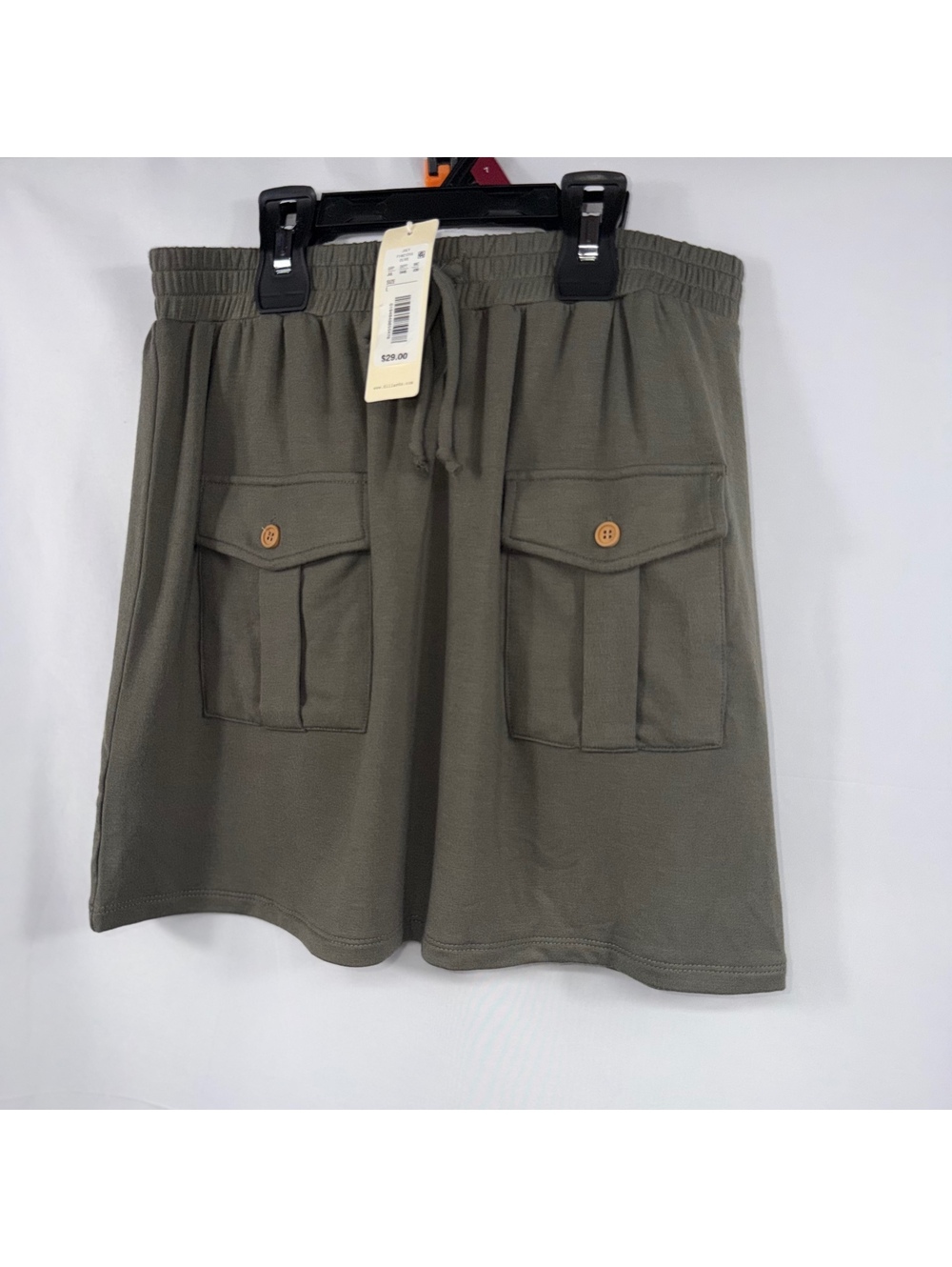 Copper Key Girls Large NWT Olive Cargo Skirt